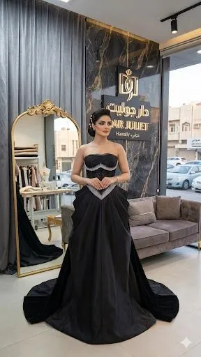 Miral Monochrome Lace Gown (S, أحمر, قطن)